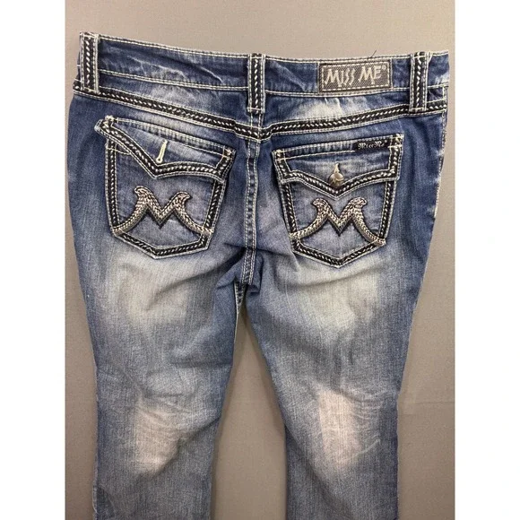 Miss Me Bootcut Jeans Women Blue The M Series Buckle Exclusive 33 - Picture 2 of 11